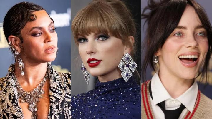 Beyoncé, Billie Eilish e Taylor Swift estão indicadas nas principais categorias do Grammy