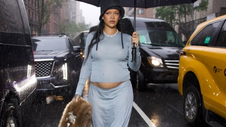 Rihanna revela terceira gravidez no Met Gala